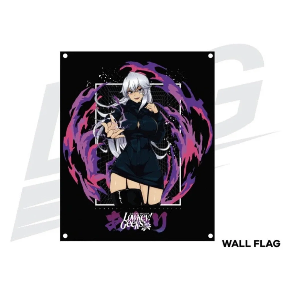 Lowkey Geeks Limitless Akari X Gojo Wall Flag